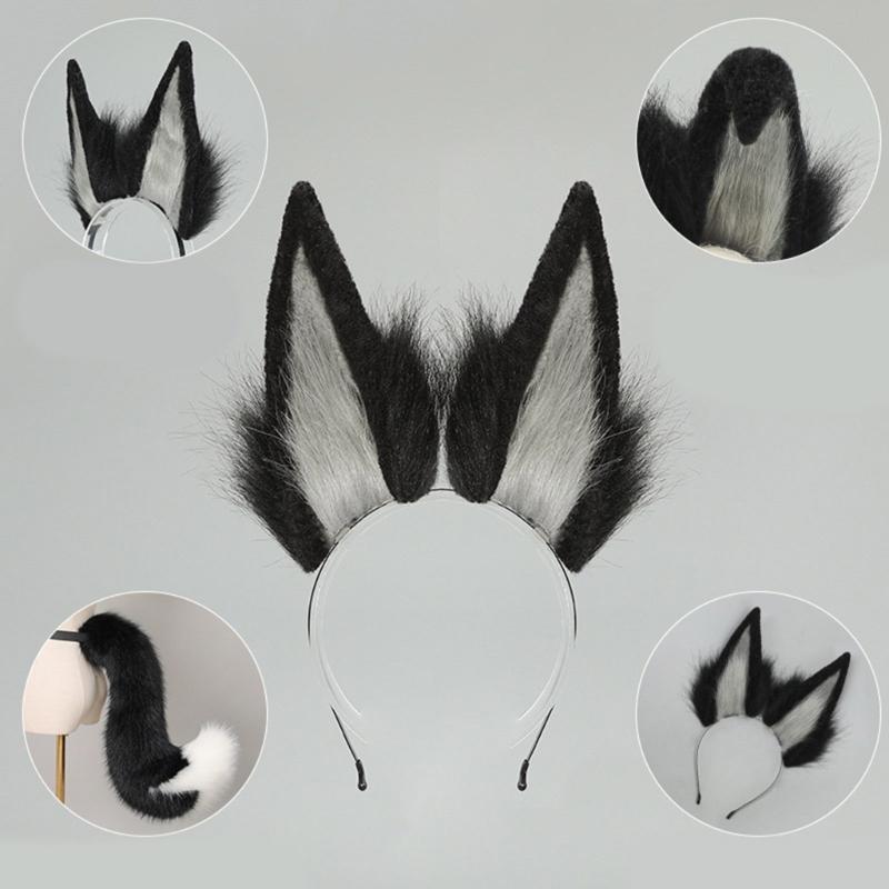 Tierohren Kopfschmuck Weiches Plüsch Haaraccessoire Kopfbedeckung Für Cosplay Kostüm Party Und Anime Thema Event