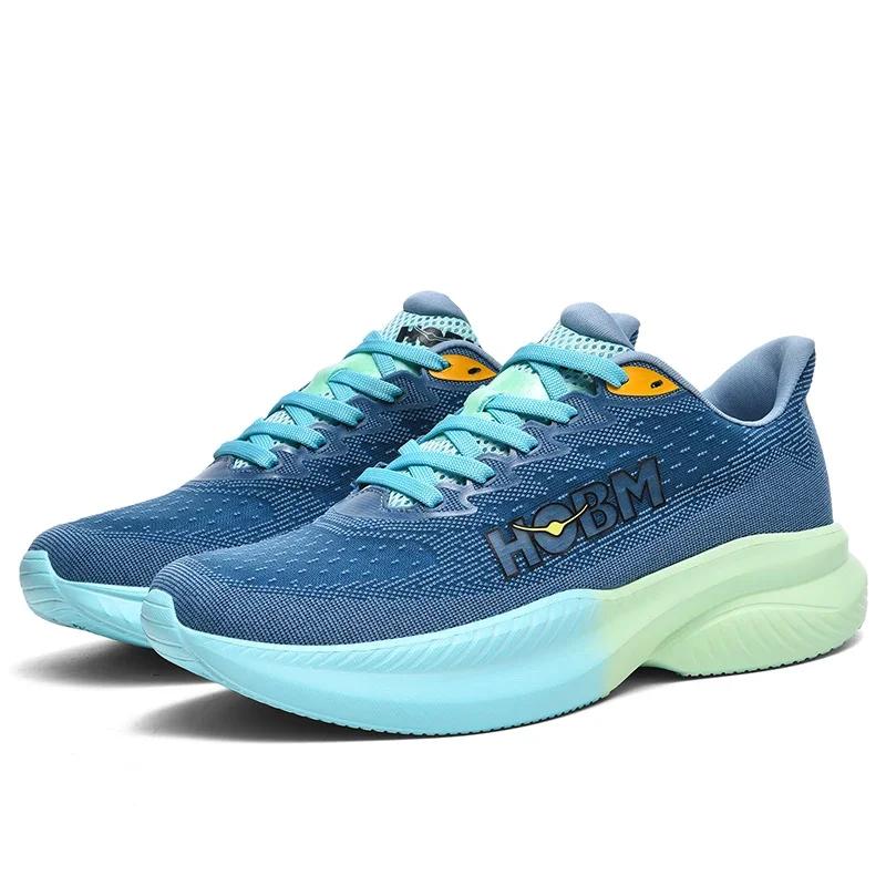 

HOBM мужские кроссовки для бега ультралегкие теннисные спортивные дышащие кроссовки Tenis Masculino черные сетчатые кроссовки для ходьбы повседневные кроссовки для бега 43 синий