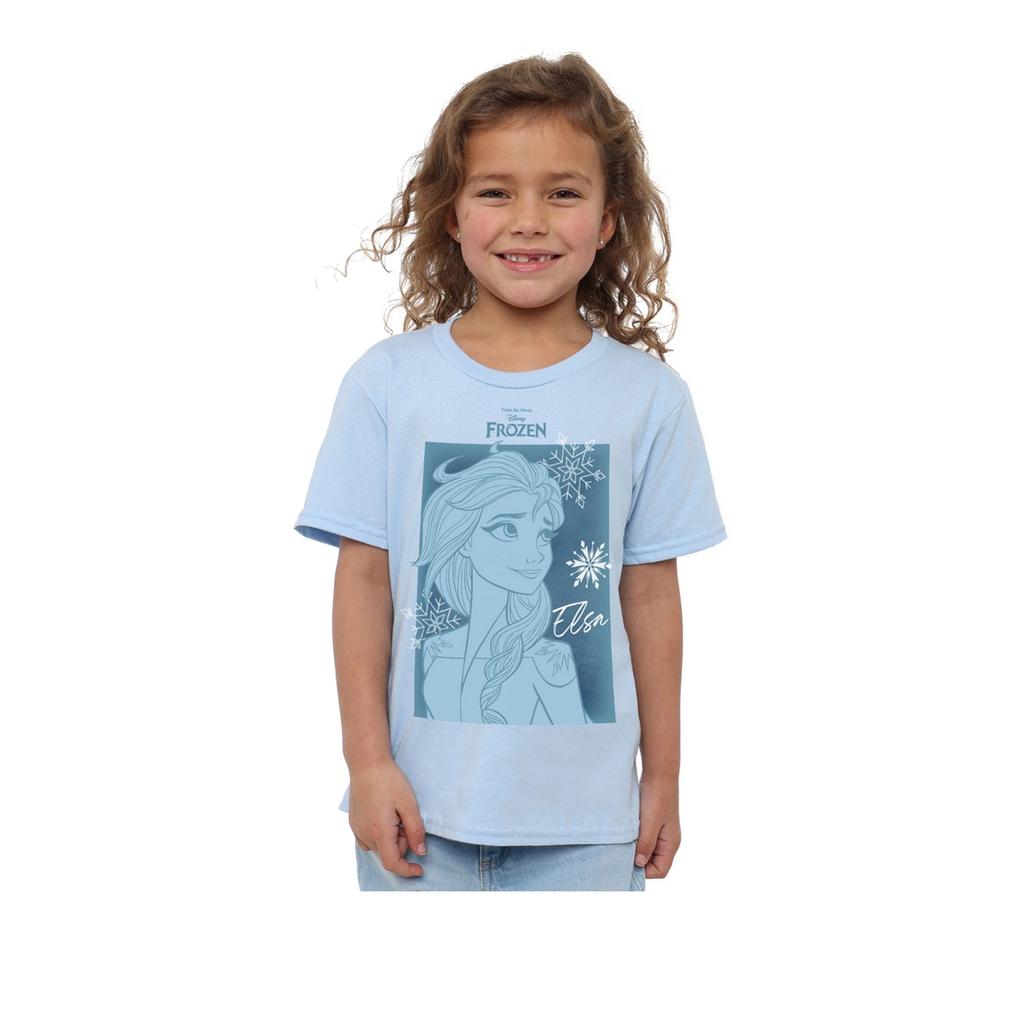 Frozen Girls Elsa Snowflake T-Shirt