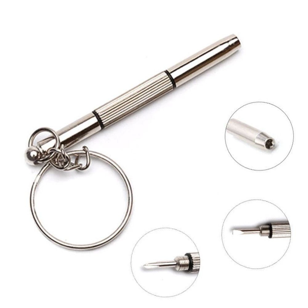 with Keychain Eyeglass Screwdrivers Steel Eyeglass Repair Tools Screwdriver Repair Kit  Phone