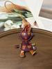Cow Leather Rocking Boy Bag Charm Car Hanging Decoration Funny Bag Pet Rock Luggage Accessory Personalized Bag Pendant