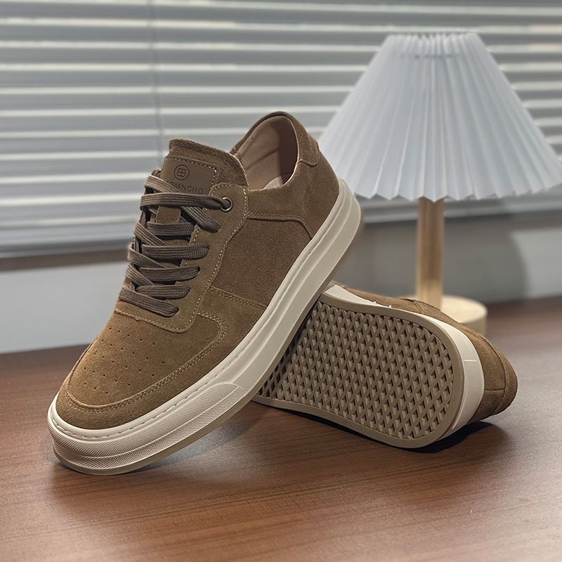 Spring And Autumn Versatile Fur Low-Top Board Shoes German Training Shoes Retro Sports Breathable Tide Shoes Casual Leather Shoes Men
