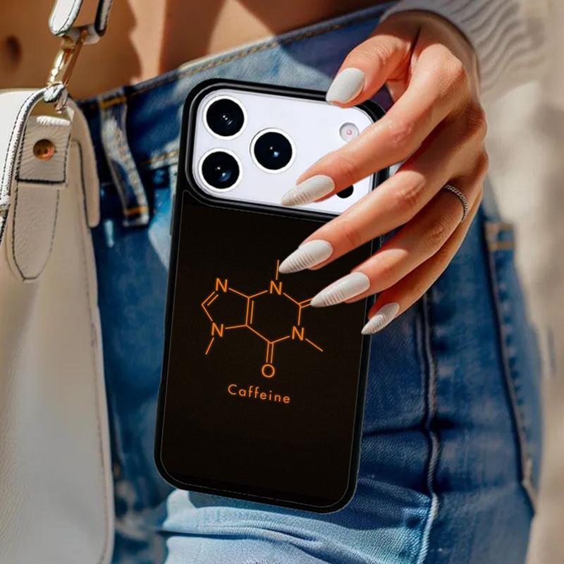 Science Chemistry Caffeine Phone Case For iPhone 17 Air 14 15 13 12 Max Cover For Apple 16e 11 Pro Max Plus Coque