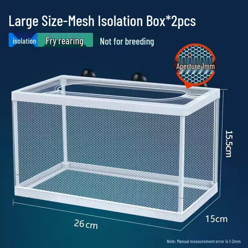 Bettafisch Isolations- und Zuchtbox: Schwimmendes Schutz-Aquarium für kleine Fische und Guppy-Jungfische