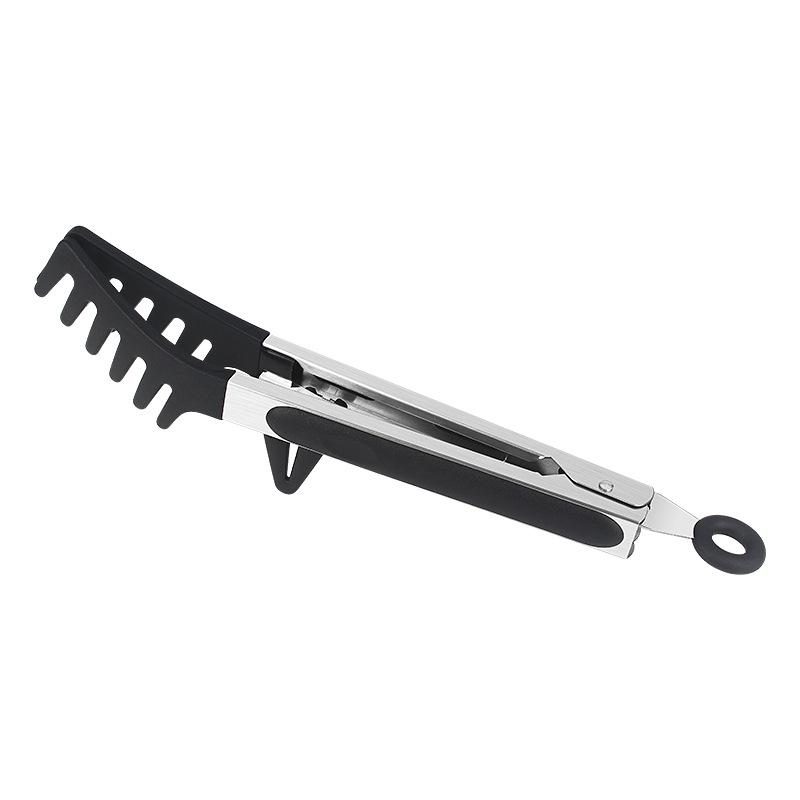 

Stainless Steel Pliers with Anti Slip Handle, Heat-resistant and Easy To Store, Multifunctional Food, Portable and Convenient чёрный