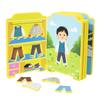 Educational Puzzle Dress Up Book For Children With Magnetic Stickers And Quiet Play