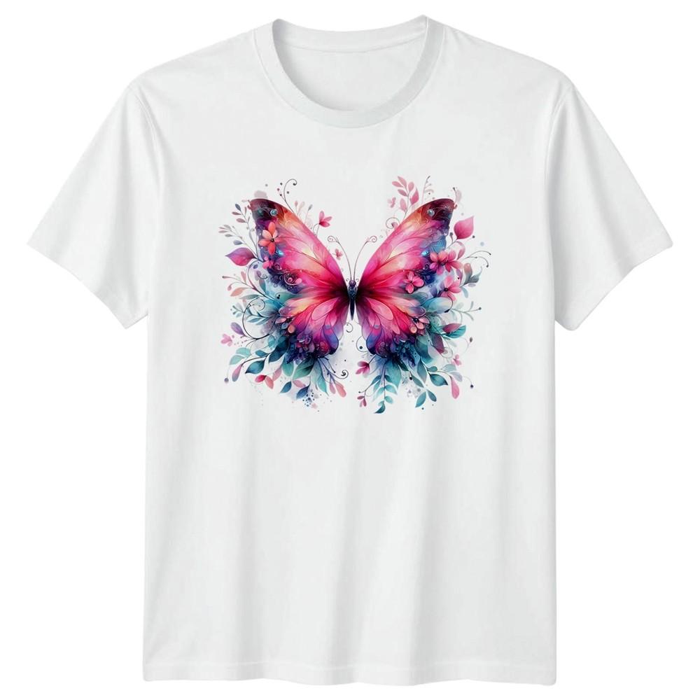 Butterfly Watercolor Animals Butterflies Unisex Unisex Graphic Tee S