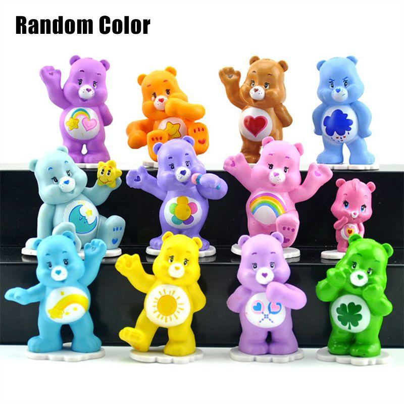 12 Stück Niedliche Care Bears Zeichentrickfiguren Für Kuchen Dekorationen Und Sammlungen