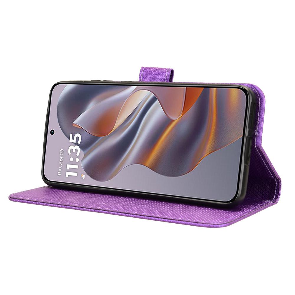 For Motorola Thinkphone 25 5G/Edge 50 Neo 5G/Moto S50 5G Case PU Leather Diamond Texture Wallet Phone Cover