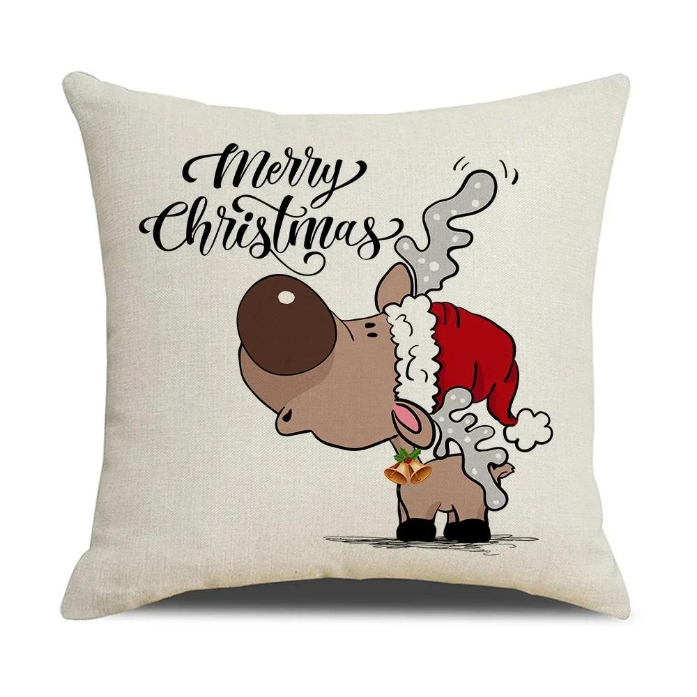

Xmas Decor Pillow Covers Lovly Snowman Plaid Cushion Cover Child s Christmas Gifts Dorm Home Sofa Decorative Pillowcase 45x45cm 16x16Inch