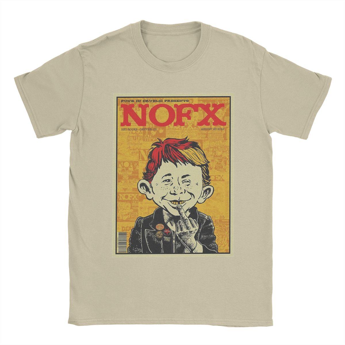 

Funny Nofx Punk In Drublic T-Shirts Men Round Neck 100% Cotton T Shirts Short Sleeve Tees Gift Idea Clothes M