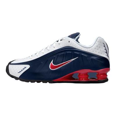 Shox R4 USA 2025 Unisex Sneaker Blau Weiß Varsity-Rot HQ1988-400