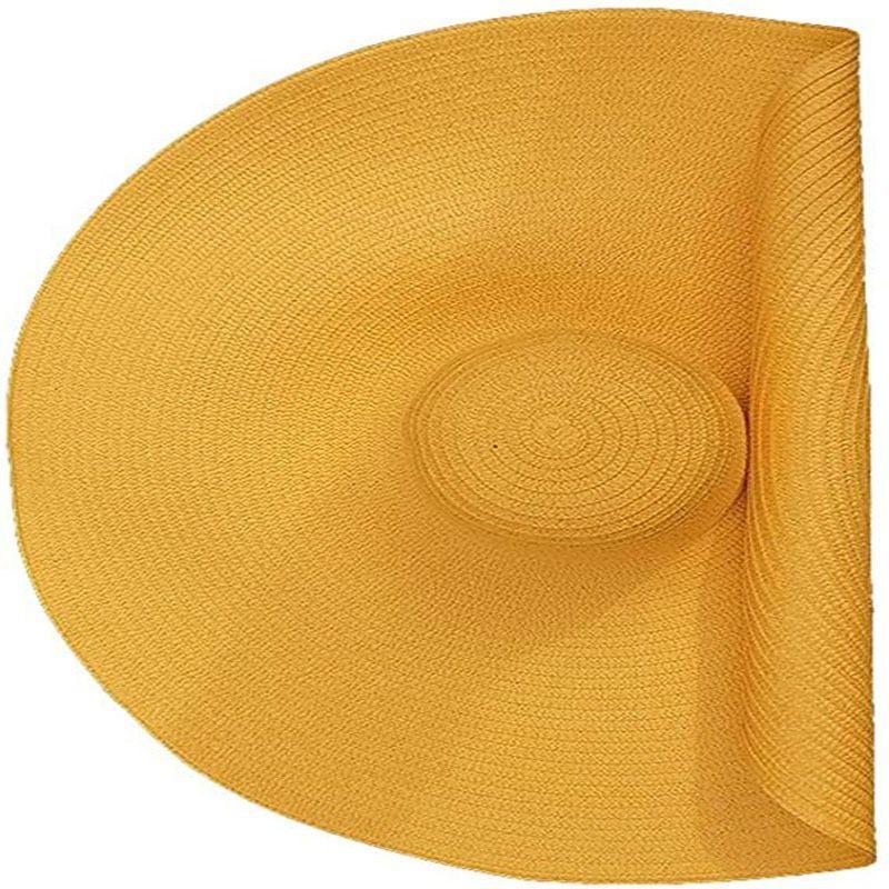 Ladies Beach Hat Fashion Large Wide Brim Sun Hat Roll Up Foldable Summer Beach Hat Big Eaves Sun Protection
