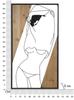 Wall Panel Strip -B- Iron And Wood Cm 50X2X90