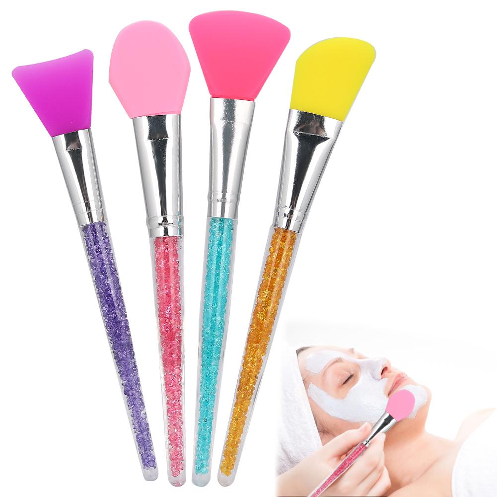 4pcs Face Mask Brush Facial Mud Mixing Silicone Makeup Brush Applicator Face Care
