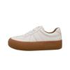 New women's leather German training shoes lace-up platform Forrest Gump shoes women's retro casual shoes board shoes