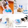Interactive Cat Toy, Smart Cat Toy With Rolling Balls And Feather Toy For Mental Stimulation, Expandable And Foldable, Oxford Cloth And High Density P