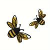 12pcs DIY 3D Bee Wall Stickers Paper Simulation Bee Decoration Small Bee Wall Painting  Wedding