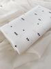 Muslin Fitted Sheet for a Cot 120*60 (triangles)
