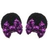 2 Pieces Hair Hair Claws of Mouse Ear Sequin Necktie Female Hairpin Girl Party Accessories Glis Bay Sold by the Manufacturer