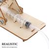 Toyvian Creative Science Toy for Kids, Wooden Hydraulic Lift Model Assembly Puzzle, Educational DIY Mechanical Kit, Stem Learning Toy for Boys and