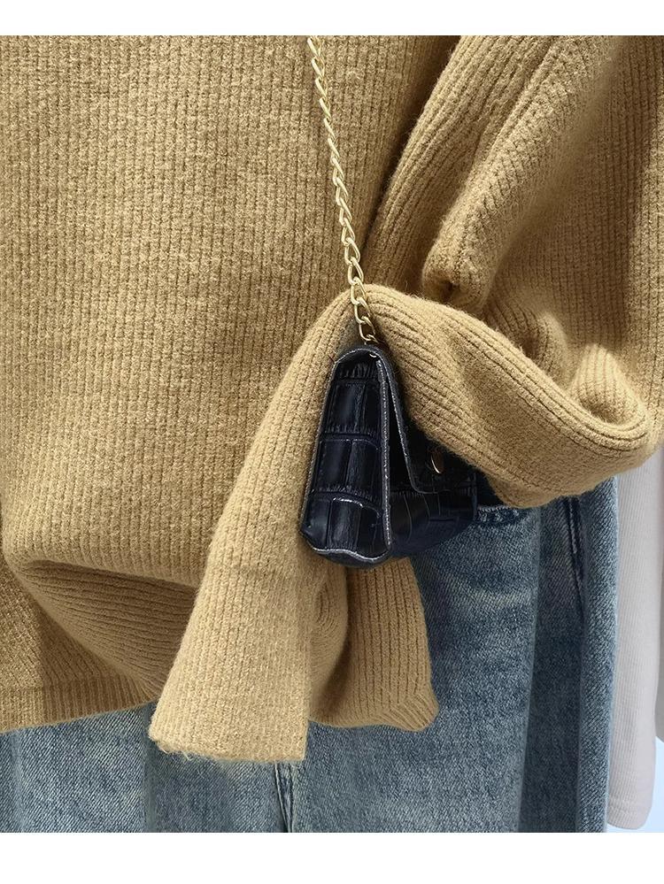 Women's Autumn/Winter 2025 Loose Cardigan Sweater - Chic Niche Design