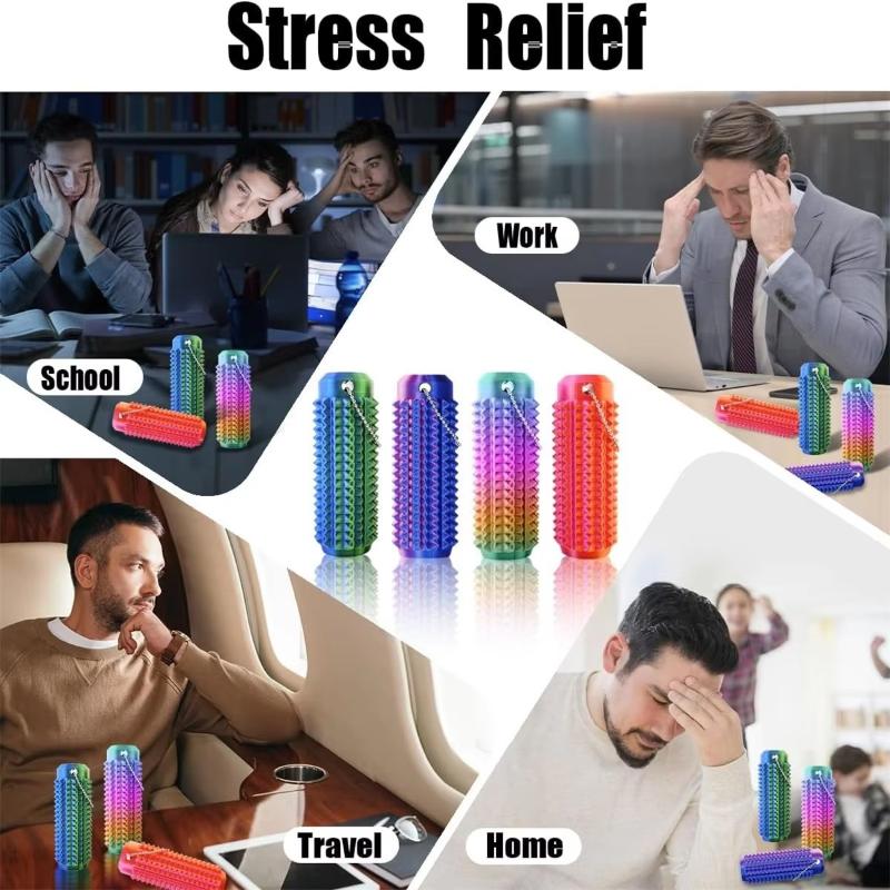 Little Ouchies Anti Anxiety Fidget Mini Grippie Spike Keychain Pendant Stress Relief Durable Gift