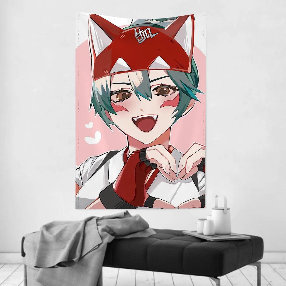 

Kiriko Game OOverwatch Tapestry Room Decor Wall Cloth Party Hanging Background Room Decor Baby Room 74x94cm(29x37in)
