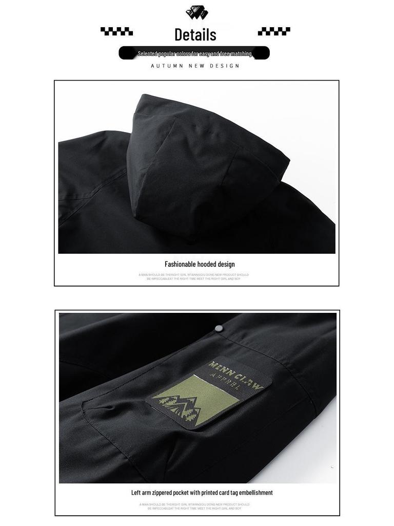 Men's Trendy Hooded Windproof Jacket - New 2026 Spring/Summer/Autumn Collection