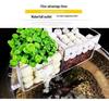 Round Glass Fish Tank: 3-in-1 Silent Filter, Oxygenator, and Waterfall Box with Ceramic Trickle Media.