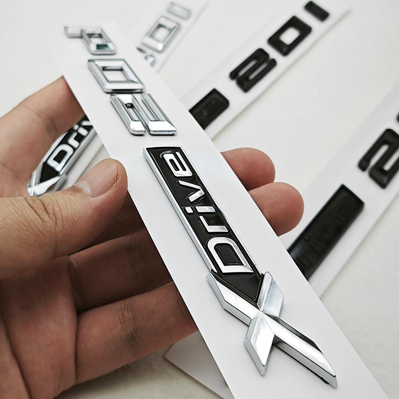 BMW X1 X2 X3 X4 G01 3D ABS Car Letters Logo XDrive 20d X Drive 20i Rear Trunk Badge Side Fender Emblem Exterior Accessories