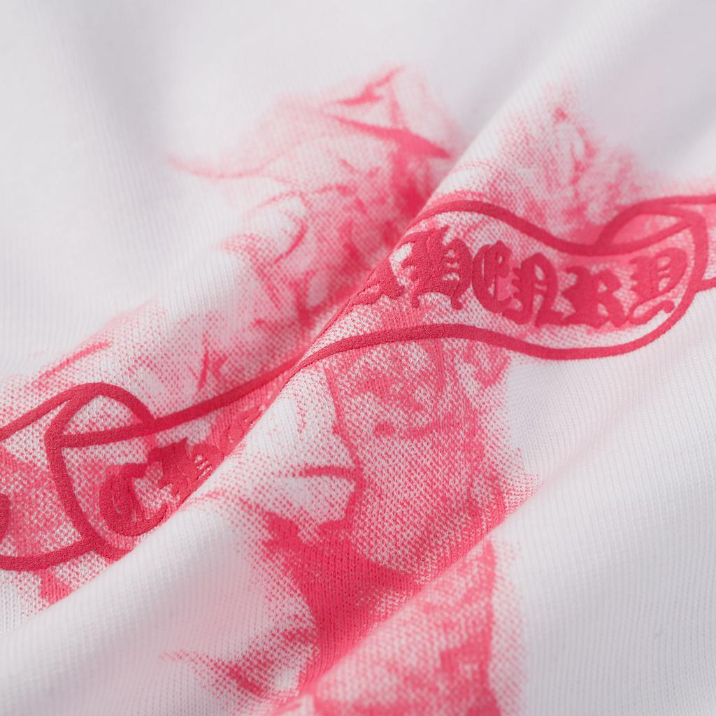 9986 CHROME HEARTS 2025 Suve Uus Kõrge Kvaliteediga Puuvillane Ümara Kaelusega Vaba Lõikega Suure Suurusega Meeste ja Naiste T-särk Paari T-särk