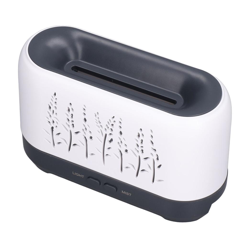 Luftfukter 200ml Hvit Hul Flamme Ultrasonisk Atomisering Stille Aromaspreder Luftfukter