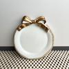 Elegante Alzatina a Forma di Fiocco per Gioielli per Orecchini Collane Storage Stile Resina Vassoio Decorativo Regalo per Donne