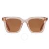 Tom Ford Brown Square Unisex Sunglasses Ft0970 K 72e 52