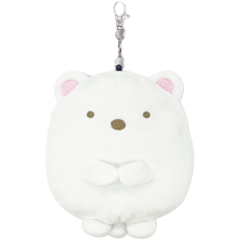 

Hatayama Shoji Sumikko Gurashi Reel Pass Case with Polar and Fried Shrimp Perfect for Commuting or Cute Polar H15 x W13cm Die-Cut Bear, Cat, Lizard,