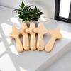 5Pcs Wooden Cross, Handmade Wooden Pendant, Wooden Handicraft, Pine Wood, Hand-held Cross