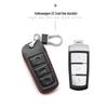 Key Case for Volkswagen: Compatible with 2017+ Magotan, Golf B8, Passat, Tiguan, Lavida, Bora - Genuine Leather