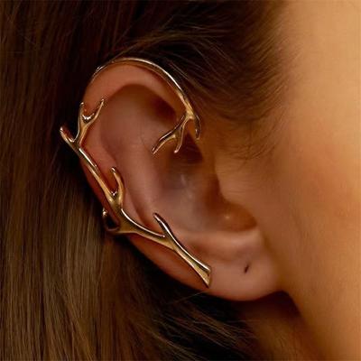 Korean Style Elves Ear Clip No Piercing Earrings Fake Piercing Branches Ear Cuff Ear Wrap