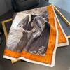 1116 Summer a Variety of Hot-selling Classic Versatile Polka Dot Floral Printing Silk Scarf Thin Sunscreen Silk Cotton Square Scarf
