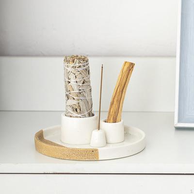 Räucherstäbchenhalter Palo Santo Tischdekorationen Schreibtischbrenner Handgefertigt für Esszimmer