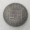 Antique 1731 Spanish Craft 8 Silver-Plated Brass Rounds