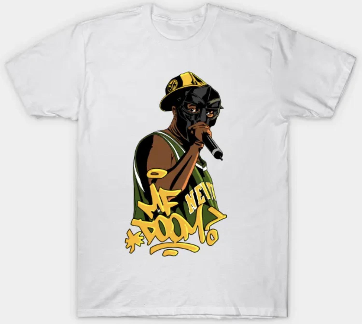 

MF Doom Short Sleeve T shirt Mens Unisex S-3XL White Fan Art L