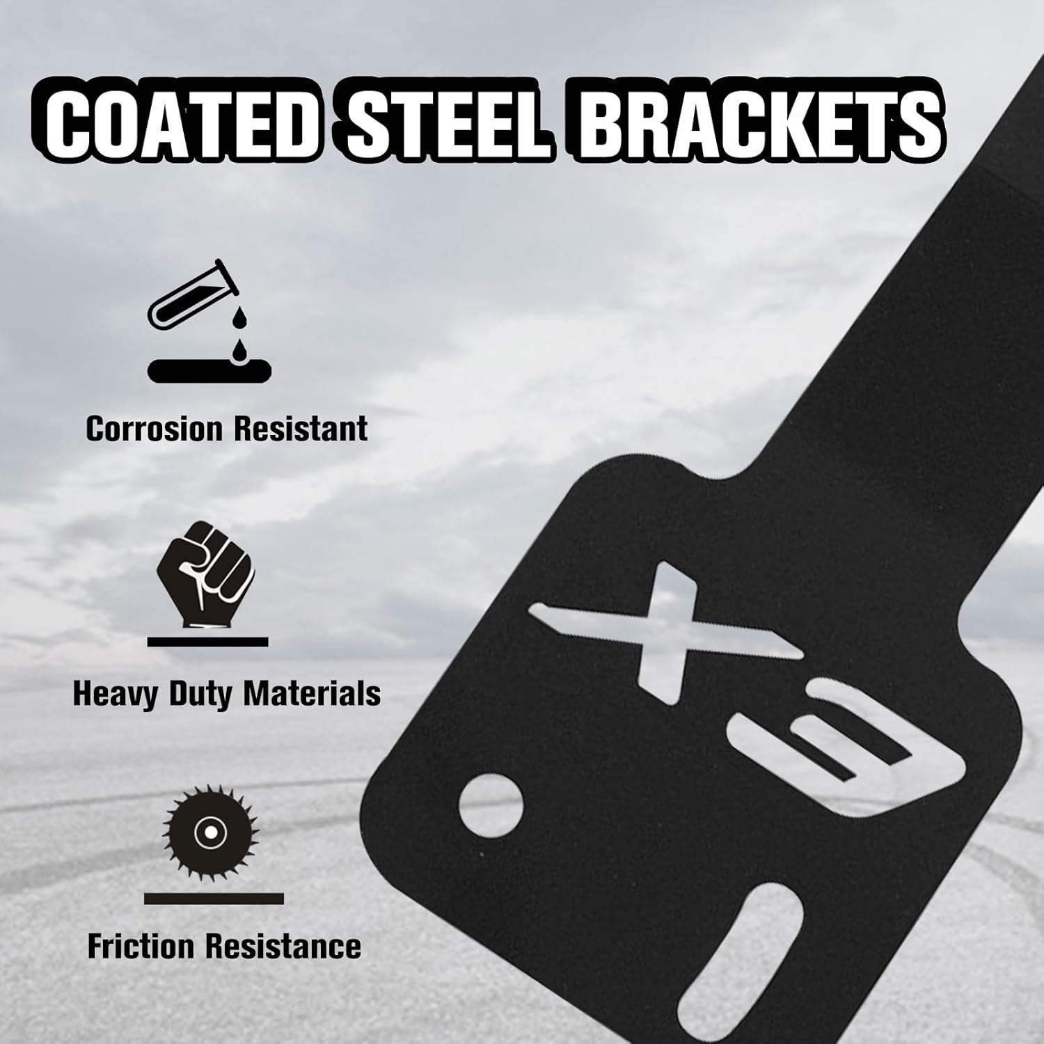 

50 inch Light Bar Brackets for Can-am X3, Adjustable Light Bar Brackets Mount Kit Fit for 50 Curved/Straight LED Light Bar Compatible with Can-Am