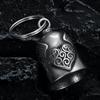 Heart Wing Motorcycle Bell Pendant Heart Lucky Bell style riding Bell Good Luck Bell Retro Motorcycle Safety Bell decoration