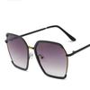 New Large Frame Sunglasses Polygonal Outdoor Uv Protection Personalized Fashion Women Sun Glasses High-End Casual Glasses Uv400