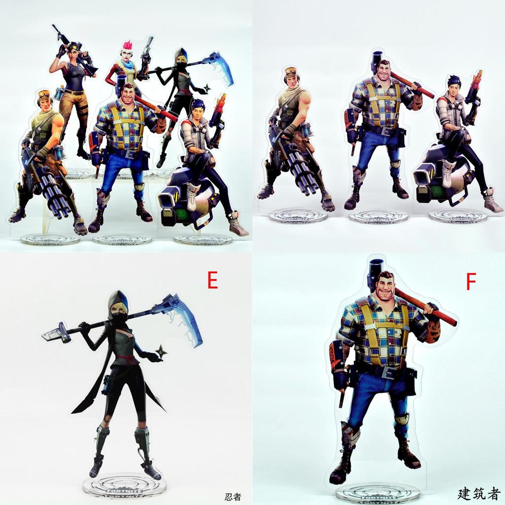 Pink Bear Skin Skull Special Trooper Ninja Acrylic Stand Figure Toy