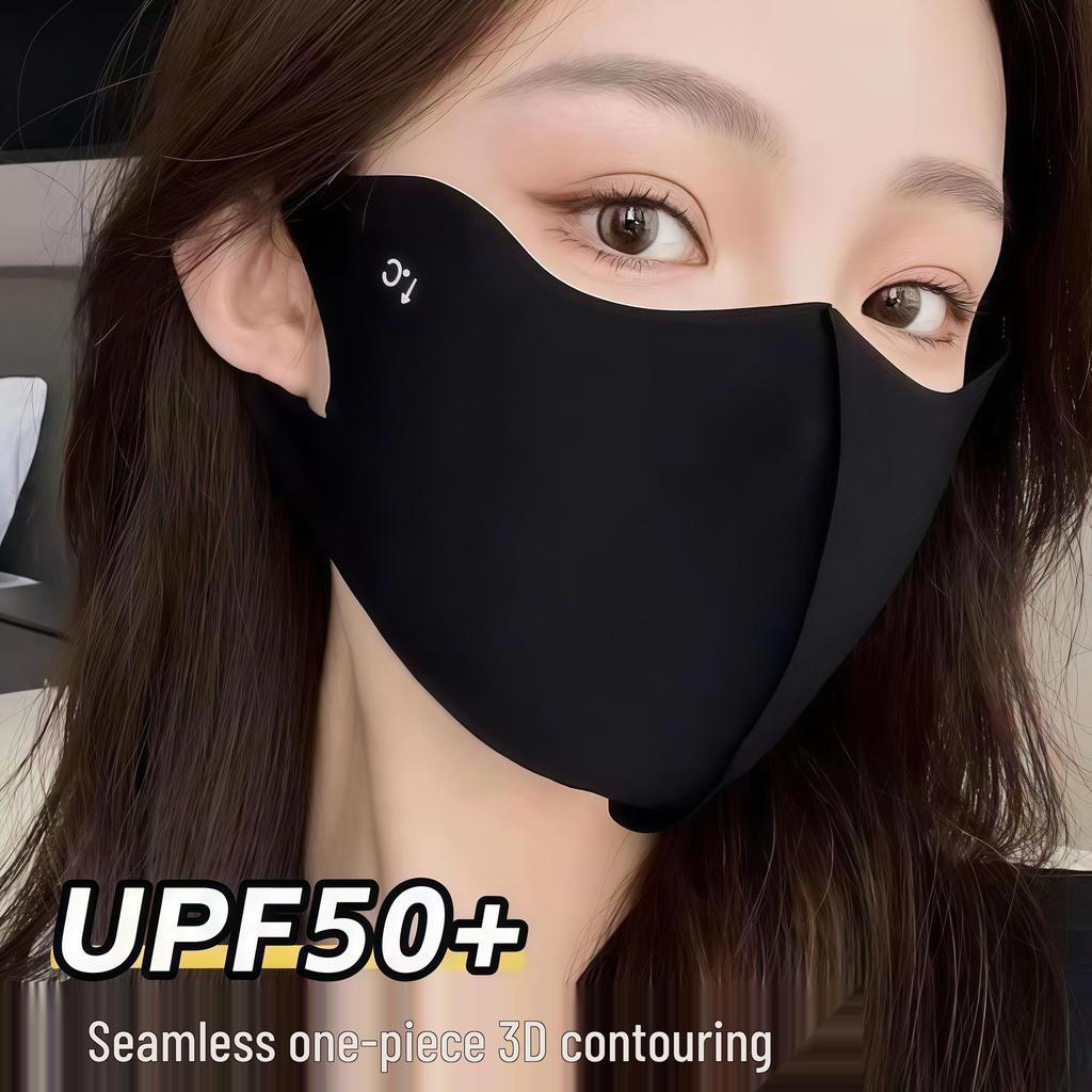 2025 Women's Sun Protection Mask, UV Shield with 3D Hyaluronic Acid, Breathable and Eye Corner Protection, Thin Summer Design