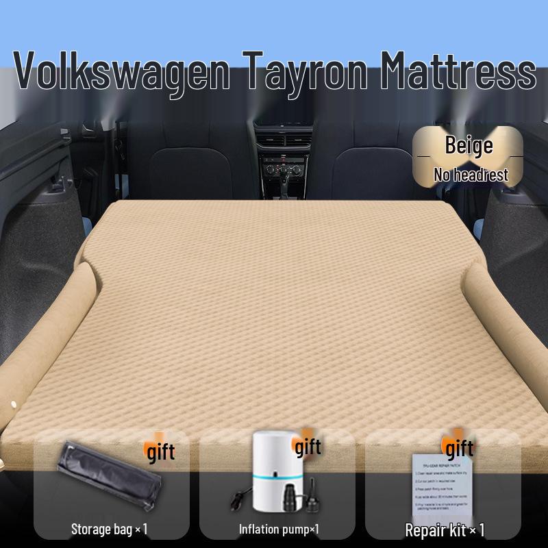 Volkswagen Tharu Car Bed Air Mattress: Fits 25 Models - Rear Seat Inflatable Sleeping Pad.