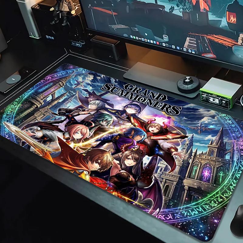 Grand Summoners Color Mouse Pad Large Gaming Table Cushion Non-slip Laptop Tablet Big Mousepad XXL Mat Mini PC Playmat With Lock Edge